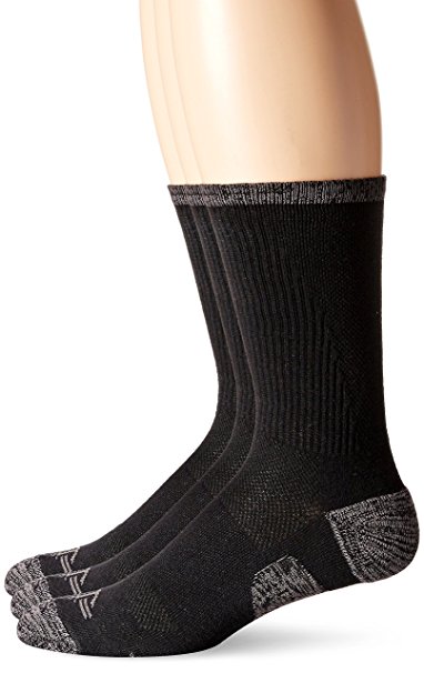 Dockers Men's 3 Pack Temperature Management Crew Socks