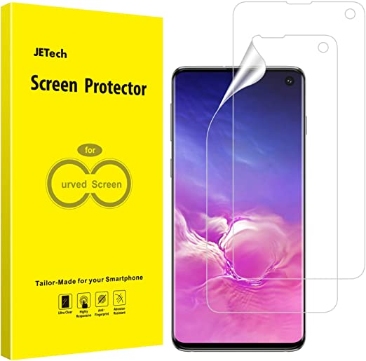 JETech Screen Protector for Galaxy S10, TPU Ultra HD Film, Case Friendly, 2-Pack