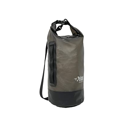 Pelican Sport - ExoDry 10L Small Drybag - Black - Waterproof - Shoulder Strap - Thick & Lightweight - Roll Top Dry Compression - Keeps Gear Dry for Kayaking, Beach, Rafting, Fishing - PS1990-00