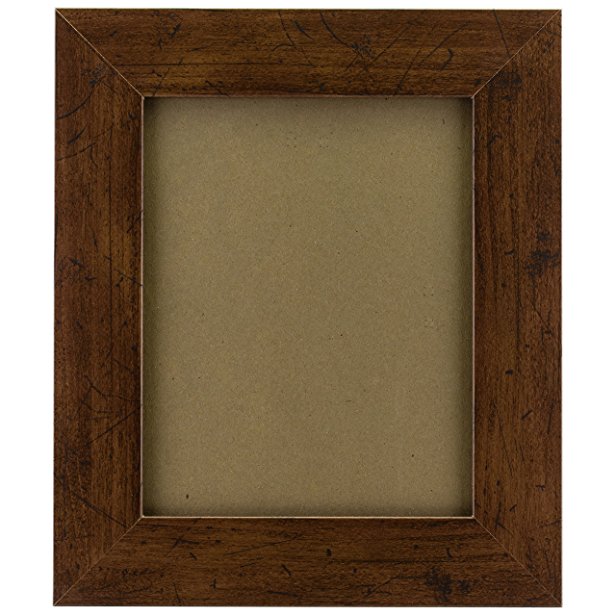 Craig Frames FM74DKW 10 by 13-Inch Rustic Photo Frame, Smooth Grain Finish, 2-Inch Wide, Dark Brown