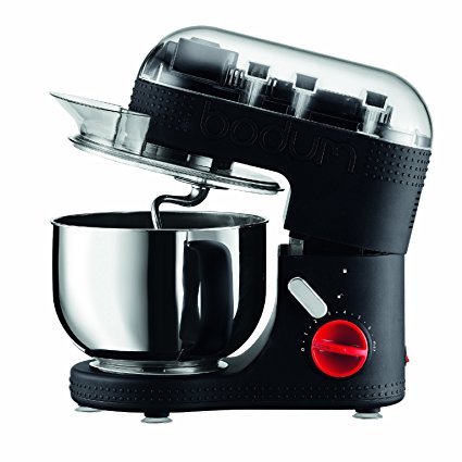 BODUM 11381-01US Bistro Electric Stand Mixer, 4.7-Liter, Black