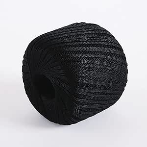 Knit Picks Curio #10 Lace Weight 100% Mercerized Cotton Crochet Thread Yarn 100 g (Black)