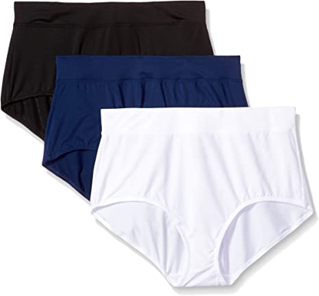 Warner's Women's Blissful Benefits No Muffin Top 3 Pack Brief Panty