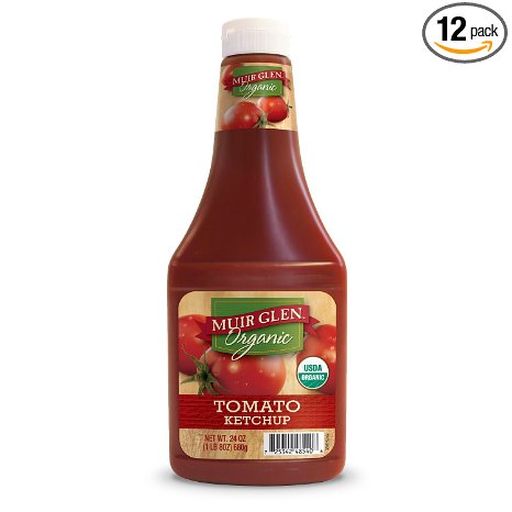 Muir Glen Organic Tomato Ketchup, 24-Ounce Plastic Bottles (Pack of 12)