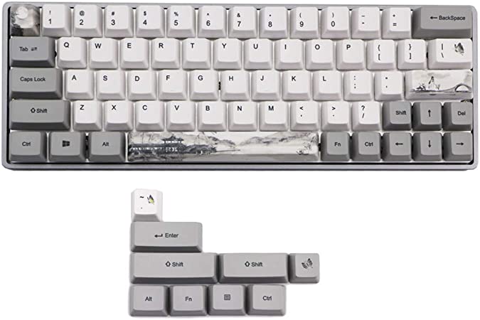 ballboU 61 11 Keys Keycaps Full Set Mechanical Keyboard Keycaps for Gaming