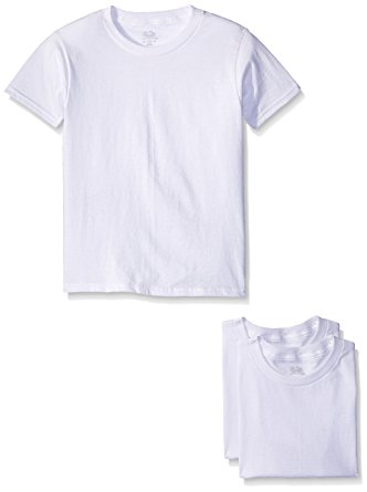 Fruit of the Loom Boys' Big Toddler Crew Tee (Pack of 3)