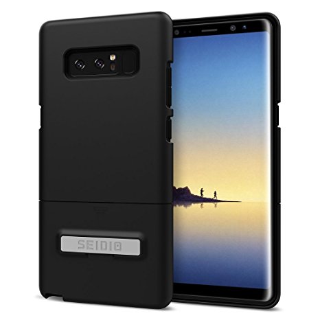 Seidio Surface Case with Kickstand for Samsung Note 8 (Black /Black)