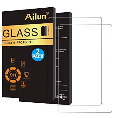 Ailun Screen Protector Compatible Fire HD 10 / Fire HD 10 Kids Edition[2Pack] 2.5D Edge Tempered Glass,9H Hardness,Ultra Clear,Anti-Scratch,Case Friendly