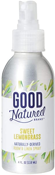 Good Natured Brand Room & Linen Spray, Sweet Lemongrass, 4 Oz. - All-Natural and Non-Toxic Aromatherapy