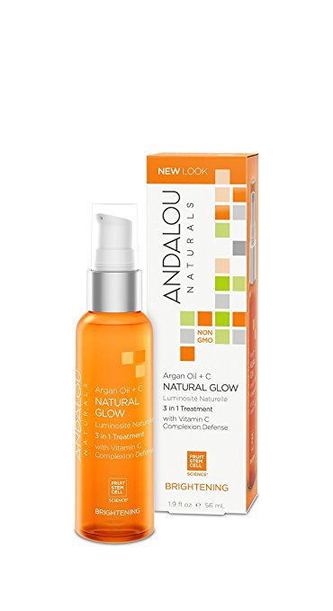 Andalou Naturals Argan Oil   C Natural Glow 3 in 1 Treatment, 1.9 Ounce