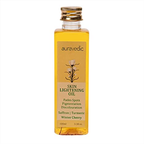 Auravedic Skin Lightening Oil with Saffron, Turmeric and Winter Cherry 100 Ml by Auravedic