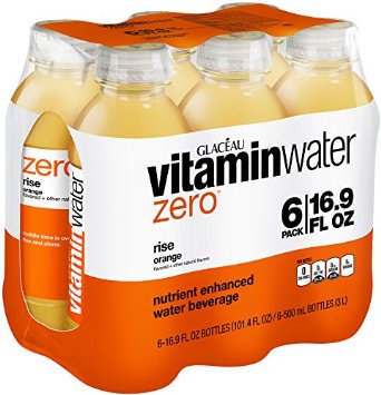 vitaminwater zero rise bottles, 16.9 fl oz (Pack of 6)