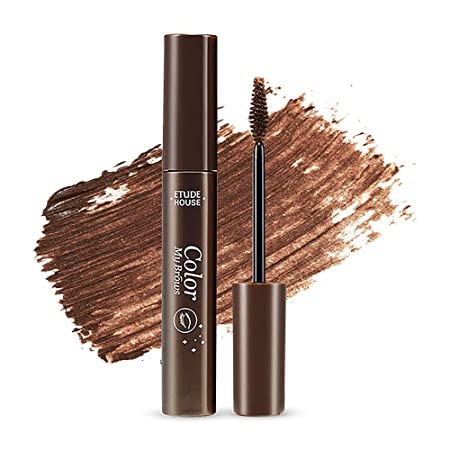 ETUDE HOUSE Color My Brows MAX 9g #1 Rich Brown | Brow Mascara With Coloring, Nutrition and Moisturizing Effect to Create a Natural Refined Look