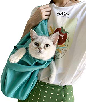 WEONE Pet Dog Cat Carrier Sling Waterproof Pet Carrier Outdoor Portable Foldable and Washable Shoulder Cats &Dogs Travel Bag for Nail Clipping Cleaning Grooming Bag