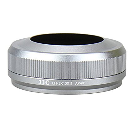 JJC LH-JX100II SILVER Upgrade Lens Hood Shade Adapter Ring for Fujifilm FinePix X100 X100S Replaces AR-X100 Silver