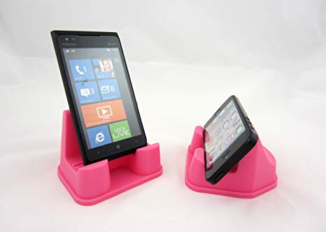 PhoneProp - Universal Fit Soft Flexible SmartPhone Stand - Bubble Gum Pink - FDA Grade Silicone