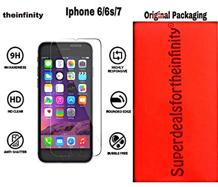 SuperdealsForTheinfinity Apple iPhone 6 / 6s / 7 Tempered Glass Screen Protector with Installation kit