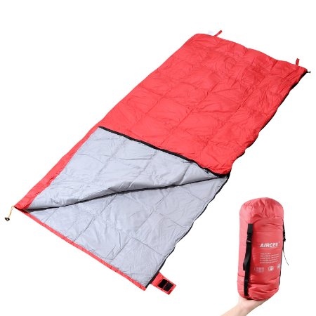 Aircee TM 50F Portable Ultra-Light Ultra-compact Down Filled Traveling Camping Backpacking Sleeping Bag