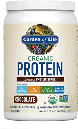 Garden of Life Organic Protein Shake Powder, Chocolate Flavor