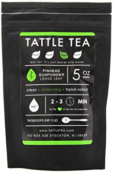 Tattle Tea Pinhead Gunpowder Green Tea, 5 Ounce
