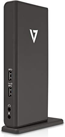 V7 UDDS-1N Universal USB 3.0 Docking Station, Grey