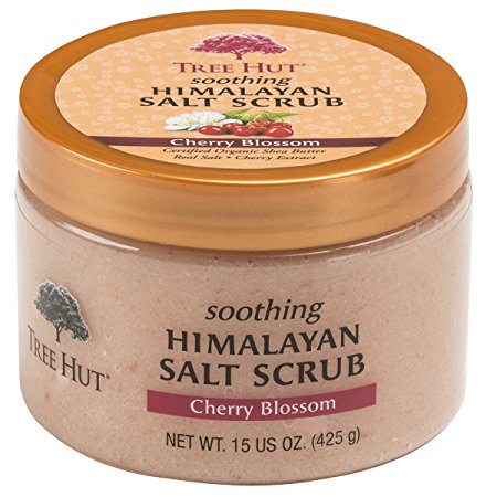 Tree Hut Himalayan Salt Scrub, Cherry Blossom, 15 Ounce