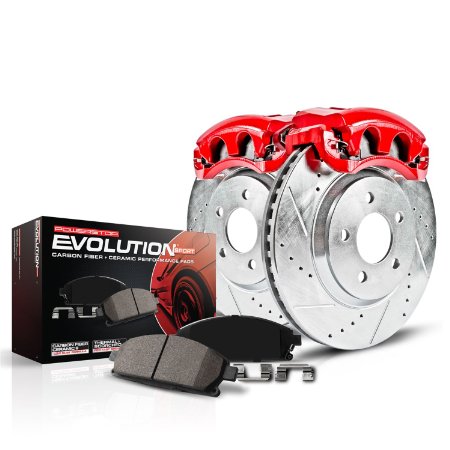 Power Stop KC699 1-Click Performance Brake Kit with Calipers, Front Only