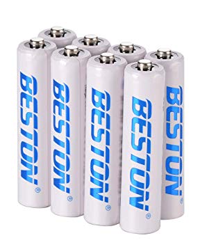 AAA Rechargeable Batteries BESTON NiMH Triple AAA Batteries (8 Pack)