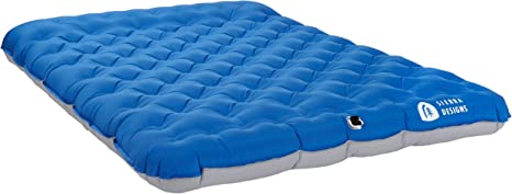 Sierra Designs 2 Person Queen Camping Air Bed Mattress for Car Camping, Travel, and Camp (Pump Included)