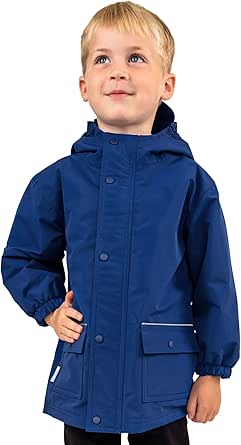 JAN & JUL Waterproof Fleece Lined Rain Jacket, Raincoat for Kids