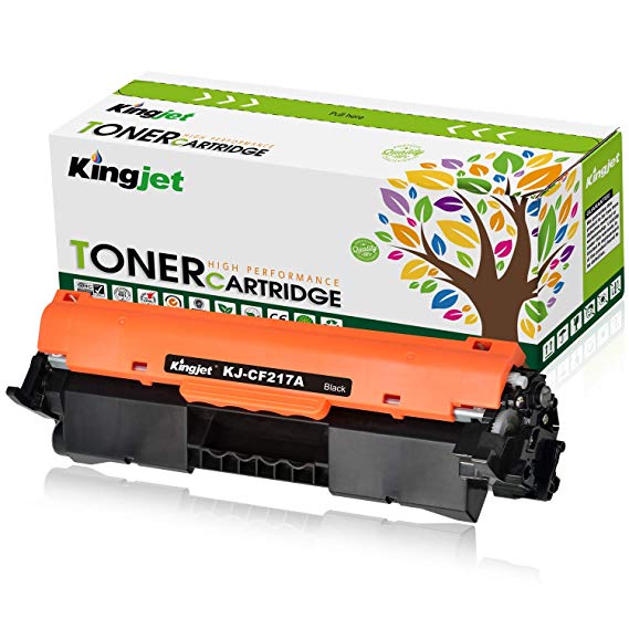 Kingjet Compatible Toner Cartridge Replacement for 17A CF217A, Work with Laserjet Pro M102a M102w M130a M130fn M130fw M130nw 1 Pack