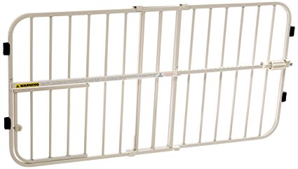 Carlson Adjustable 66-106cm Gate, with Small Pet Door White