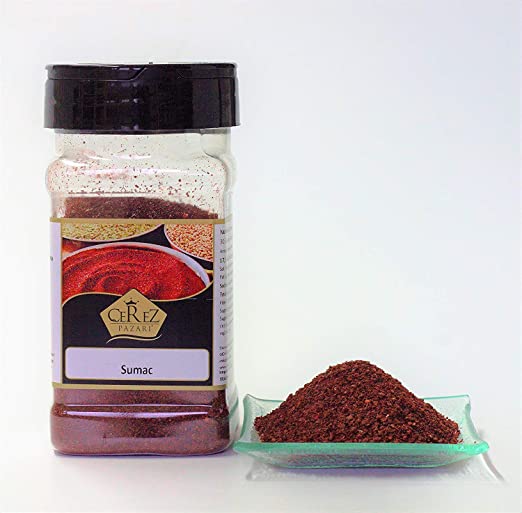Natural Turkish Premium Quality No Salt Sumac Ground (150 gr - 5.2 oz) Sumak
