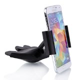 Mount Easy TM CD Slot Car Mount Holder for Iphones Ipods Samsung Galaxy Nokia HTC Cell Phones LG Blackberry Smartphones and GPS Devices Quick Release One Touch Universal Cradle Design