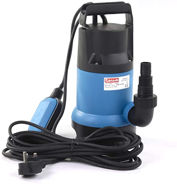 Heavy Duty Electric Submersible Pump Clean and Dirty Water Pump with Float Switch Flood Drain Garden Pond Pump (400W, 7500L/H, Lift 5m)