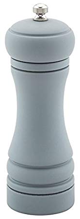 6-IN Classic French Pepper Mill: Perfect for Restaurants, Cafes, and Catered Events – Adjustable Coarseness Pepper Grinder – Matte Gray Environment-Friendly Rubberwood – 1-CT – Restaurantware