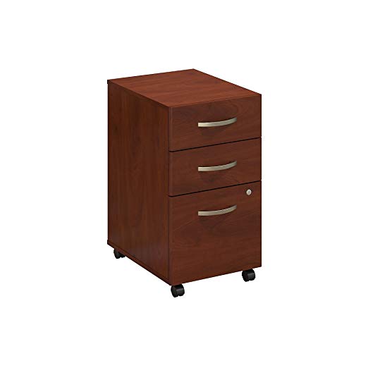 Bush Business Furniture Series C Elite 3 Drawer Mobile File Cabinet in in, Hansen Cherry