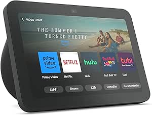 Echo Show 8 (3rd Gen, 2023 release | Charcoal) bundle with Blink Video Doorbell (Black)