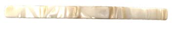 French Amie Long and Thin Handmade Celluloid Pearl Ivory Hair Clip Barrette - 4 Inches (Cream Nouget)