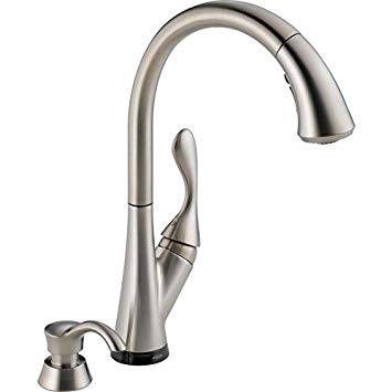 Delta Ashton Stainless 1-handle Deck Mount Pull-down Touch ShieldSpray Kitchen Faucet