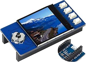 waveshare 1.3inch LCD Display Module for Raspberry Pi Pico, 240×240 Resolution IPS Screen Display 65K RGB Display Color, SPI Interface with 1x Joystick and 4X User Buttons for Easy Interacting