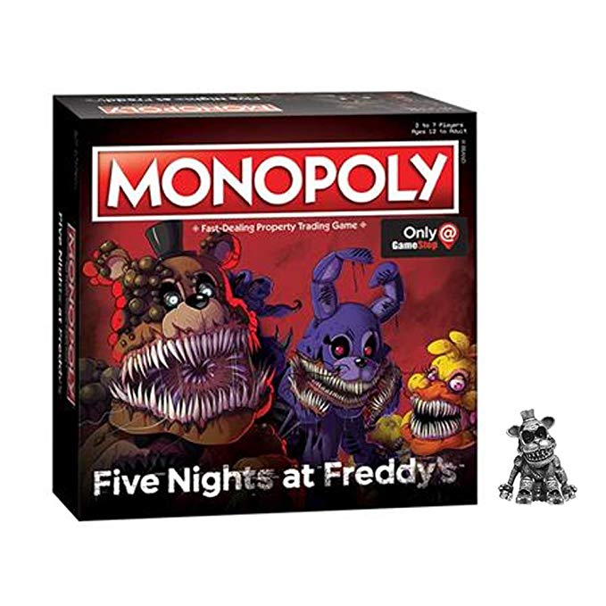 Monopoly: Five Nights at Freddy's (Square Box Edition with Exclusive Nightmare Freddy Token)