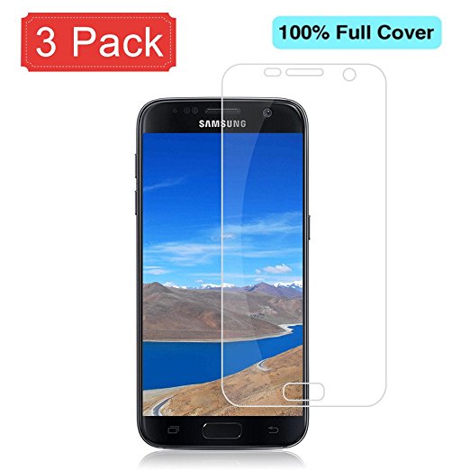 (3 Pack)Galaxy S7 Screen Protection film,Aooan full screen coverage 3D PET screen protection film for Samsung Galaxy S7