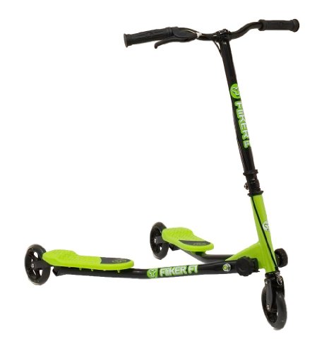Y-volution Yfliker F1 Scooter - Green and Black