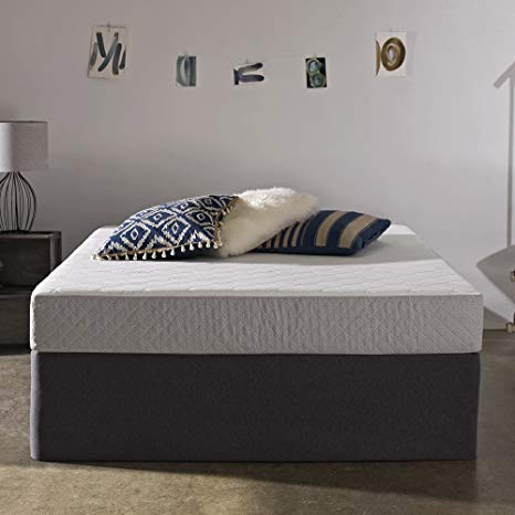 Sleep Innovations Sage 8-inch Gel Memory Foam Mattress, Made in the USA with a 20-Year Warranty - Twin Size