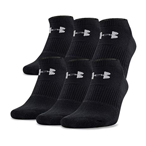 Under Armour Men's Charged Cotton No-Show Socks (Pack of 6)