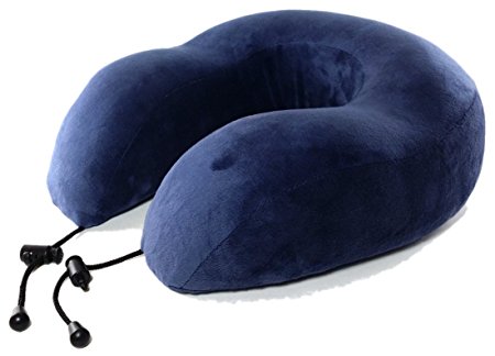 NOMAD Premium Memory Foam Travel Neck Pillow - Comfort and Support for Travel or at Home (Blue2)