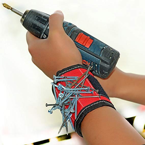 Danslesbls Super Magnetic Wristband, Keeps Screws, Nails and Tools Handy While Working