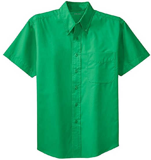 Men's Short Sleeve Wrinkle Resistant Easy Care Shirts in 32 Colors. Sizes XS-6XL