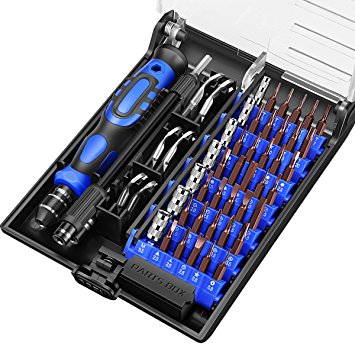 KeeKit Screwdriver Set, 54 in 1 Precision Magnetic Screwdriver Driver Kit, Professional Repair Tool Kit with 37 Bits for iPhone/ iPad/ Cell Phone/ PC / MacBook / Laptop/ UAV Models & Car Models